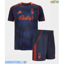 Camisa de time de futebol Nottingham Forest Elliot Anderson #8 Replicas 3º Equipamento Infantil 2025-26 Manga Curta (+ Calças curtas)